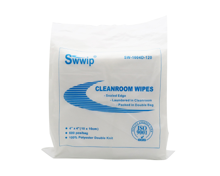 4inch 100% polyester cleanroom wipes