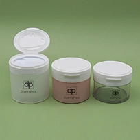 Plastic jar with Flip Top Cap