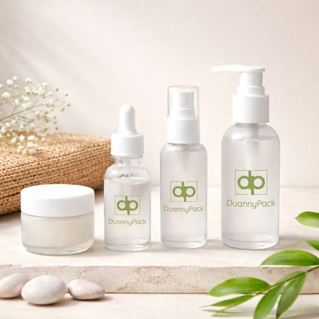 Skin care glass packages