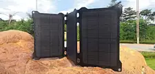hiking solar panel