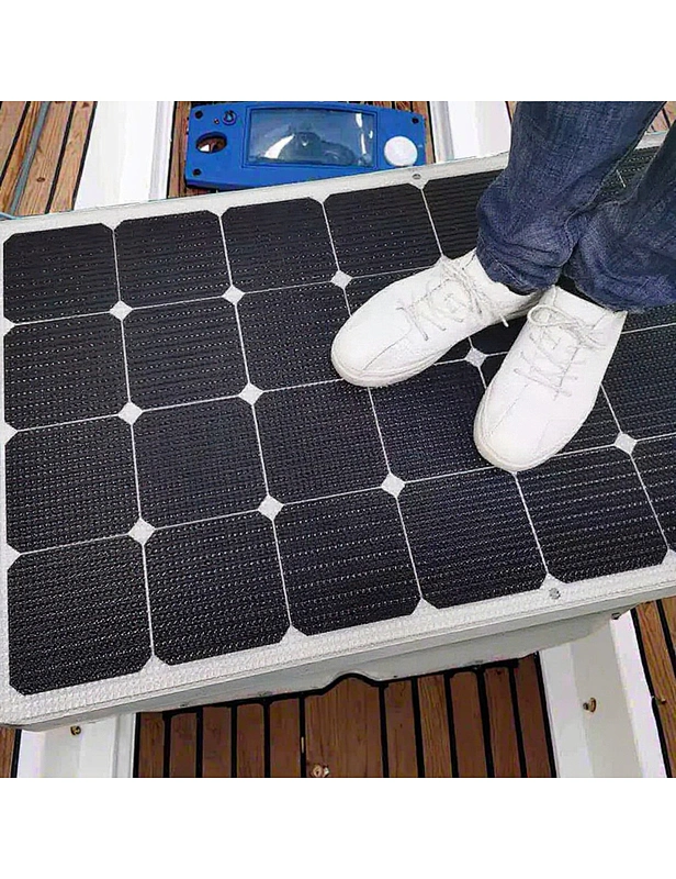 200 watts solar cells walkable solar panel IBC maxeon gen 3 solar cell for marine luxury yacht catamaran factory supply
AHONY Camping Semi-flexible Monocrystalline 200W 300W 400W Solar Panel RV Power Flexible Solar Panels making 
Wholesale walk on Solar P