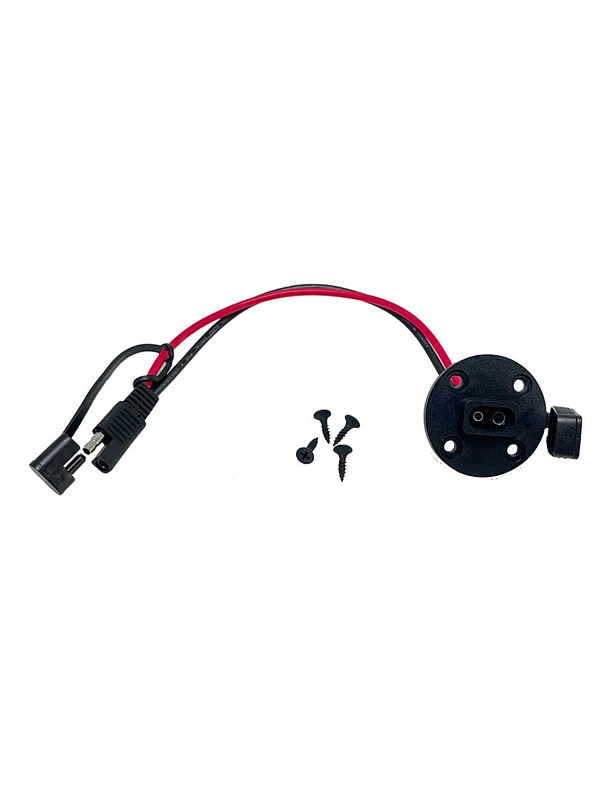 SAE to SAE solar trickle charger car battery electric bike cable connector RV car battery container socket
SAE Connector Power Socket Sidewall Port 10AWG Cable Weather proof Cable Quick Connect Panel Mount Universal Flush Mount Adapter for Solar Generator