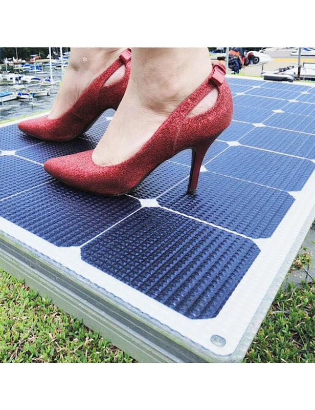 etfe flexible solar panel monocrystalline flexible solar panel 120w walk on step on with rough surface anti slippery
custom size flexible solar panel for camping RV motorhome boat side yacht sallboat
120w semi flexible solar panel bimini catamaran marine