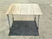 60W solar table for balcony charging Outdoor USB charging desk with solar panel Weatherproof solar-powered table for garden Portable solar desk for park and patio