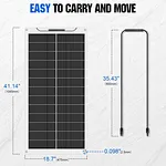 AHONY 150w Mono customize OEM Flexible Solar Panel cell price Max Bend 65 Degree 12v solar panels price supplier manufacturer factory 
High Efficiency Solar Cell Solar PV Module RV System Semi Flexible PV
150w mono flexible solar panel for rv system and b