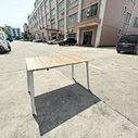 60W solar table for balcony charging Outdoor USB charging desk with solar panel Weatherproof solar-powered table for garden Portable solar desk for park and patio