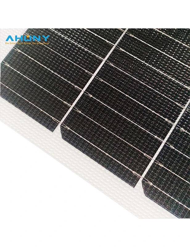 105W flexible solar panel for RV roof Bendable 5° solar panel for camping Waterproof monocrystalline solar panel for boats Portable 105W solar panel for off-grid use Lightweight flexible solar panel for car roof