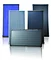 High-tech flat plate solar thermal collectors with blue titanium black chrome and anodizing coating