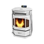 European standard household traditional 13KW Cast Iron Wood Pellet Stove Black White Red