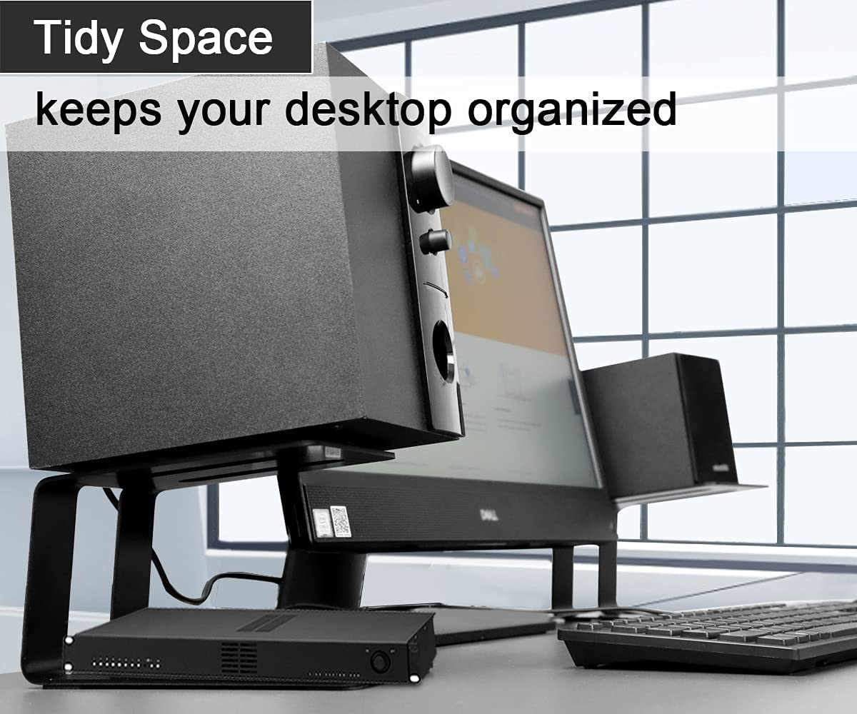 Metal Desktop Speaker Stand Professional Desktop Audio Stand for Computer Speakers