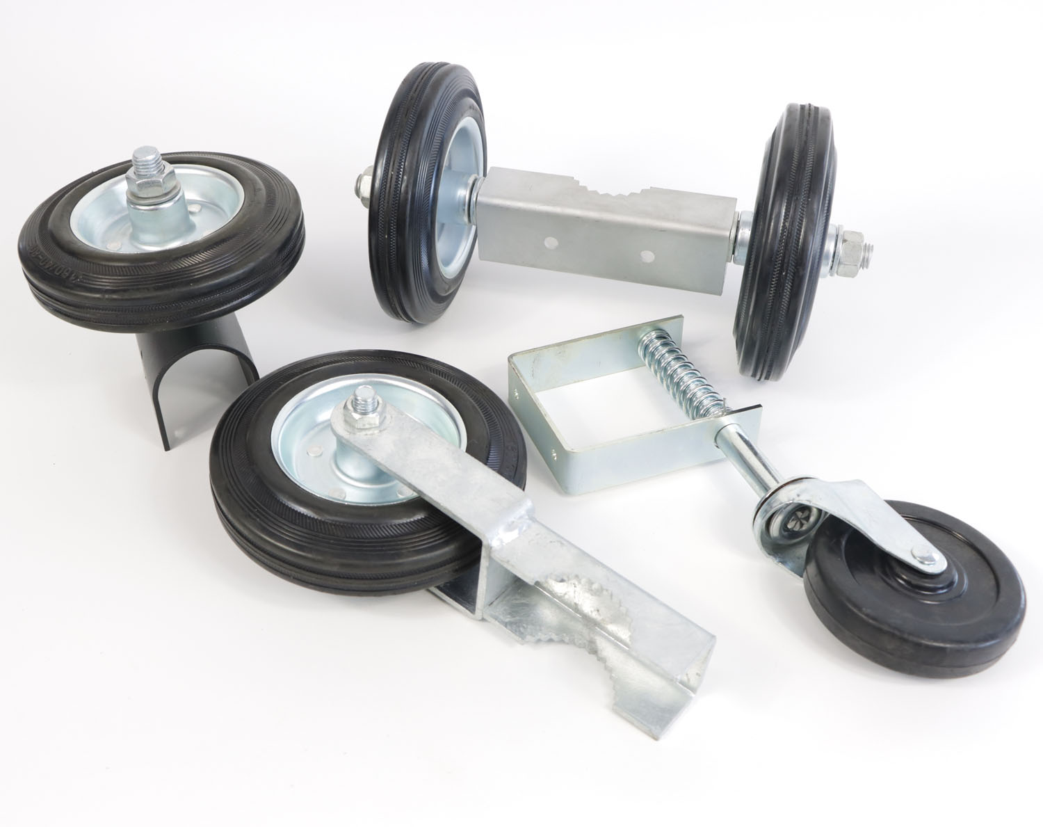heavy duty spring loaded gate wheel