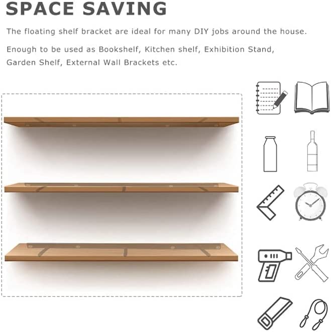 These blind shelf brackets are made from 100% solid carbon steel and welded with precision tools.