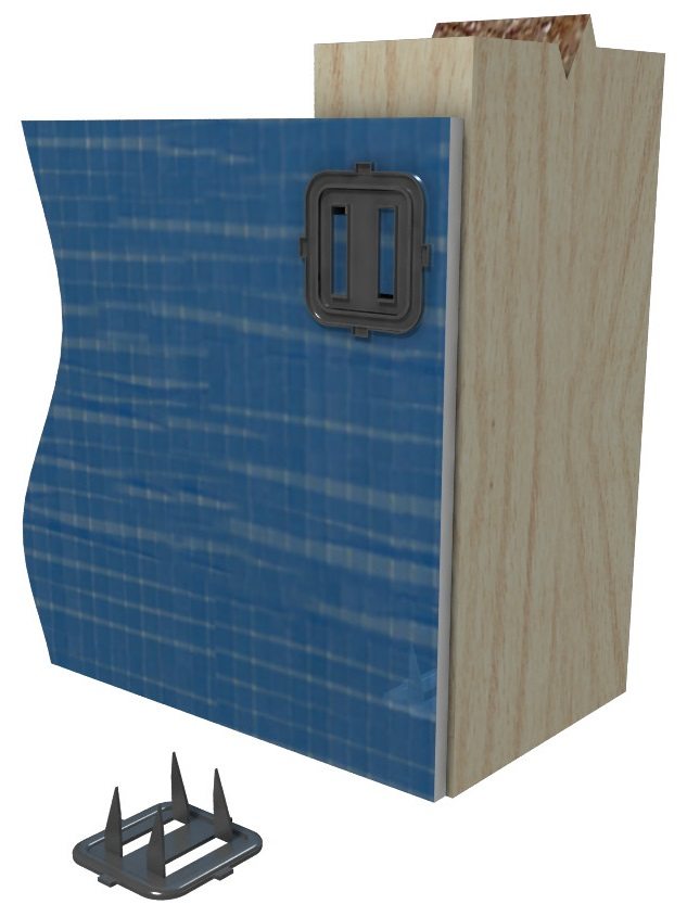 Foil Fix is an ideal connector for fixing building foils to timber framing. It is supplied in easy span-off sticks of 10 for fast, convenient and safe use on-site. Foil fix can be used to fix foil insulation to both wall and roof frames.