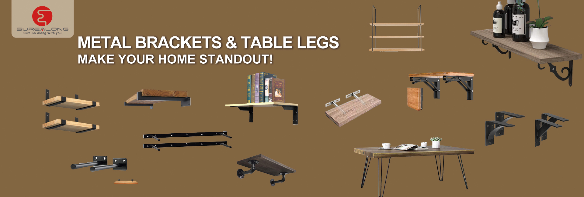 The blind floating shelf brackets are ideal for many DIY jobs around the house