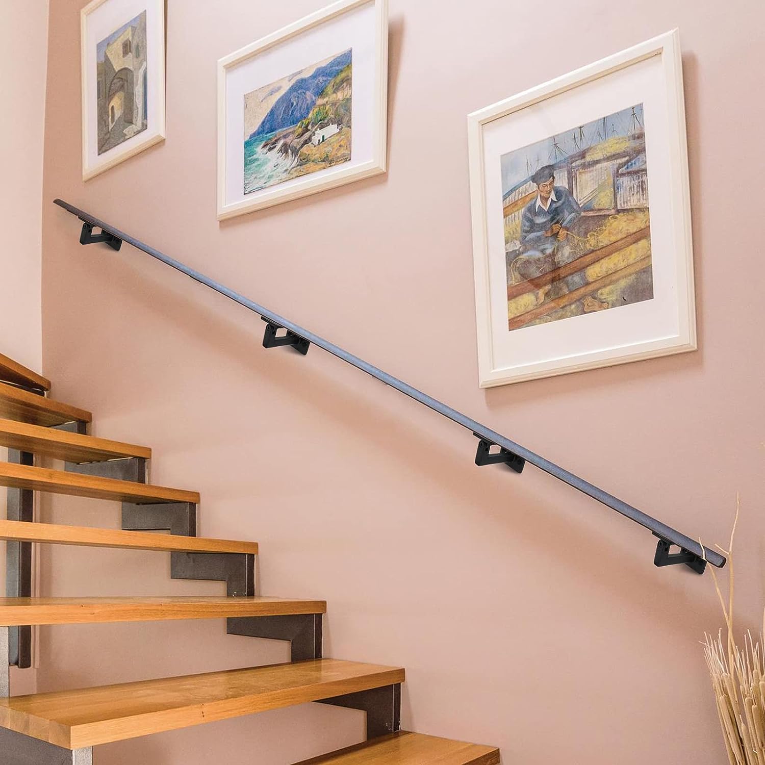 Wall Mounted Stainless Steel Handrail Brackets for Stairs - Buy wall mounted handrail for stairs, stainless steel handrail brackets, black handrail bracket Product on Surealong