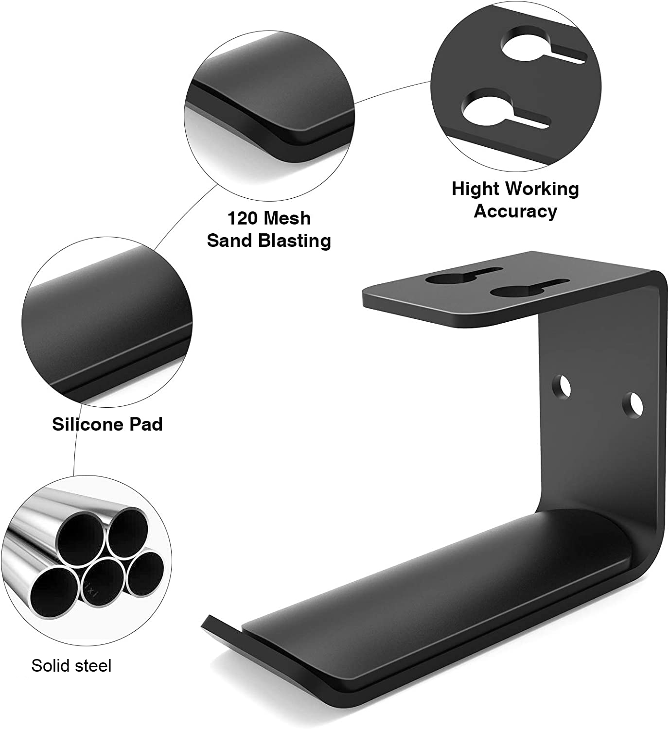 Under Desk Headphone Hanger - Buy headphone hanger, headphone hook, support de casque pour bureau Product on Surealong