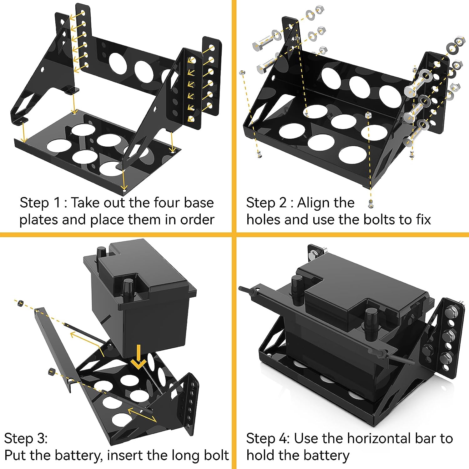 Universal Car Battery Tray Holder - Buy car battery tray, car battery holder, car battery bracket Product on Surealong