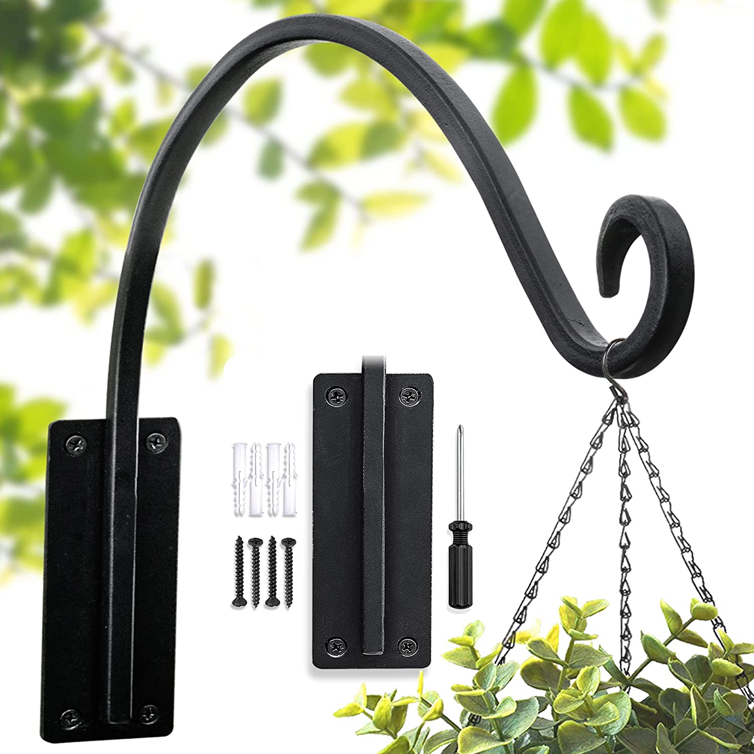 Wall Mounted Plant Hanger Bracket Holder
