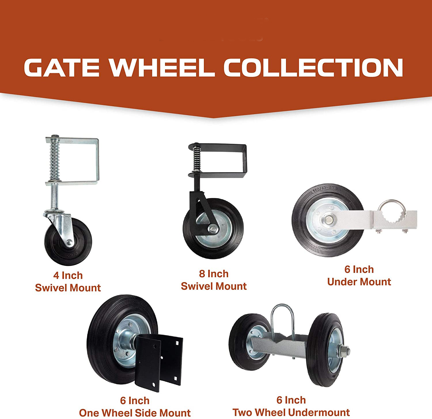 heavy duty gate wheels