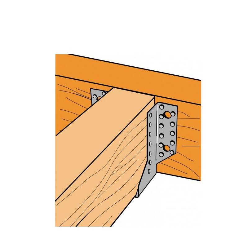 galvanized joist hangers is designed for joist-to-header installation in wood-framed constructions