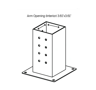 Pergola Post Base And Wall Mount Bracket for 4x4 Wood Posts - Buy decorative pergola post base, best post base for pergola, 4x4 pergola post base Product on Surealong