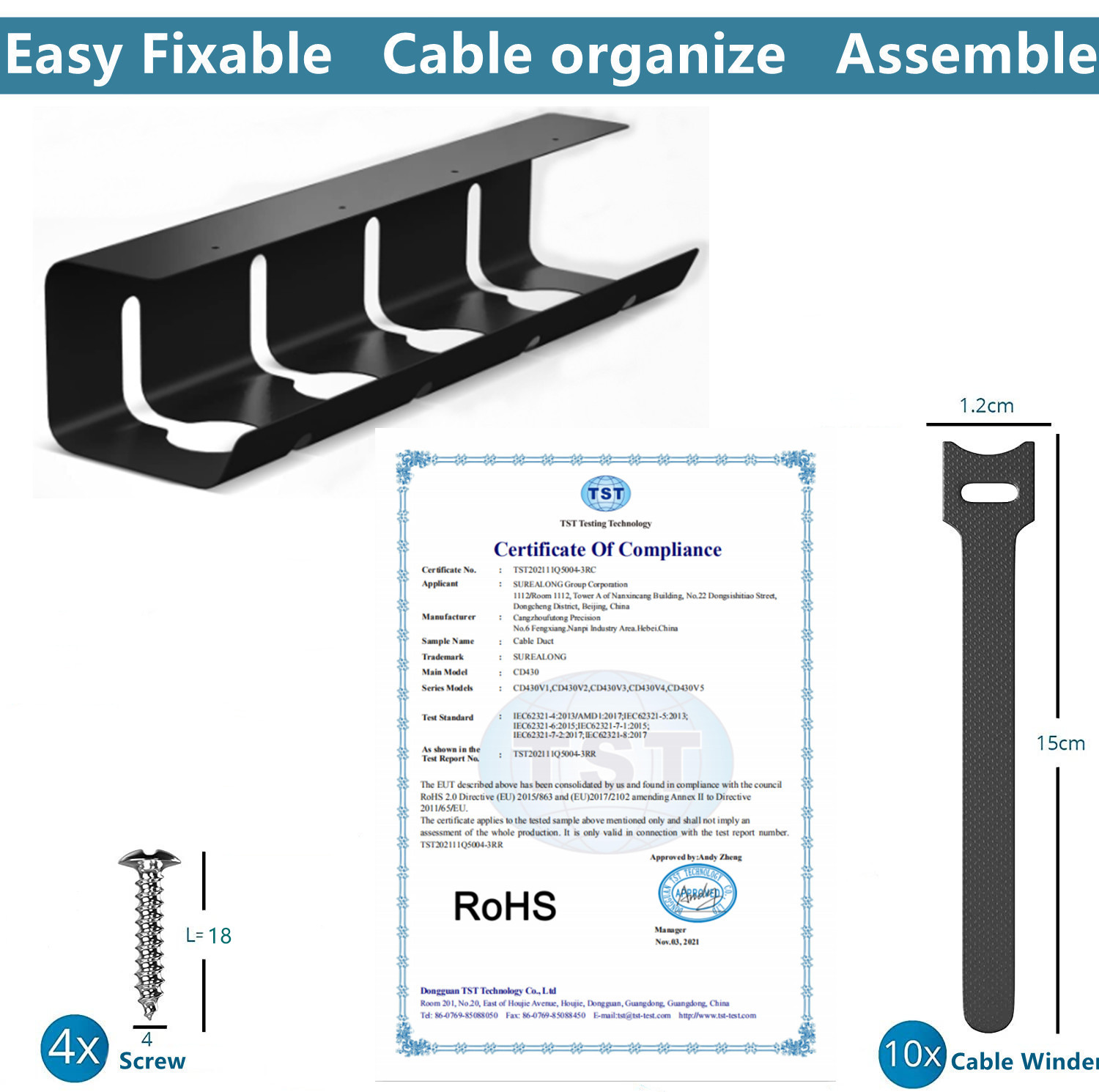 Under Table Cable Management Tray - Buy under table cable management tray, cable tray, under table cable tray Product on Surealong