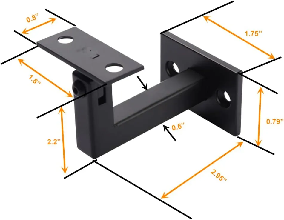 Wall Mounted Stainless Steel Handrail Brackets for Stairs - Buy wall mounted handrail for stairs, stainless steel handrail brackets, black handrail bracket Product on Surealong