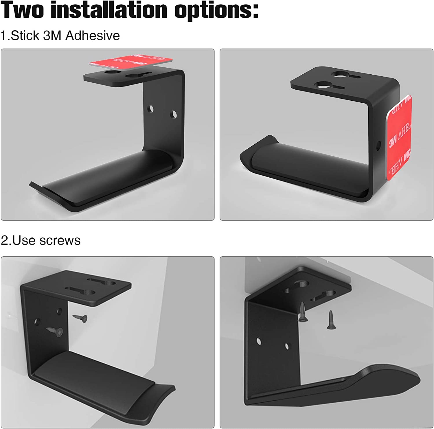 Under Desk Headphone Hanger - Buy headphone hanger, headphone hook, support de casque pour bureau Product on Surealong