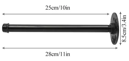 Black Industrial Iron Pipe Shelf Brackets - Buy pipe shelf bracket, industrial pipe shelf brackets, black pipe shelf brackets Product on Surealong