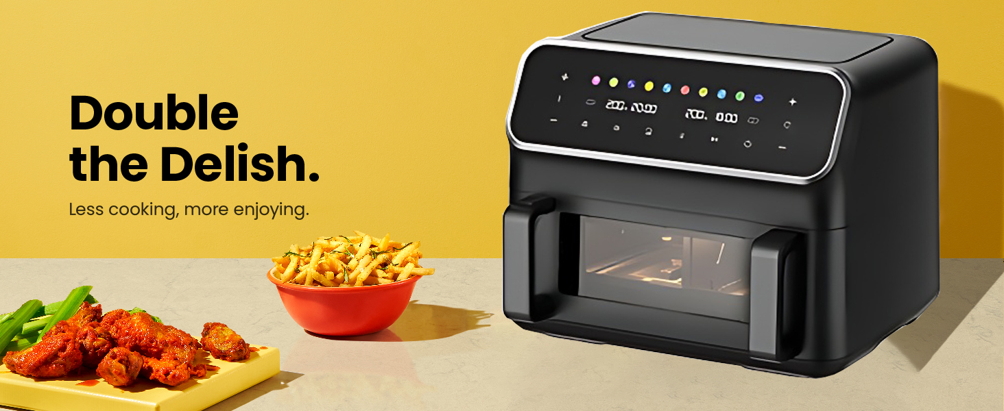 Dual air fryer