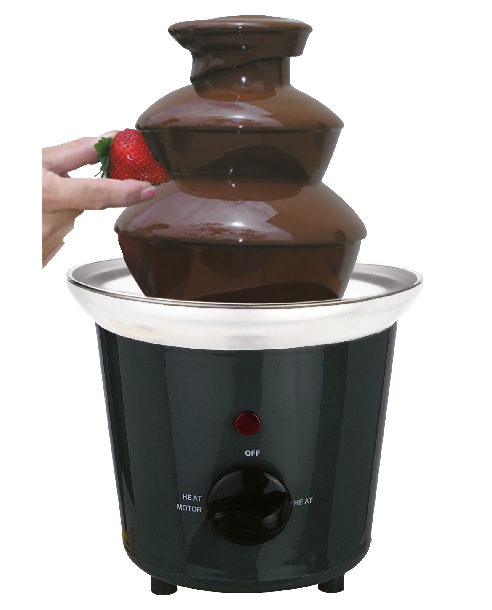3 Tiers mini chocolate fondue fountain for party