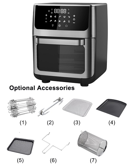 2023 best air fryer toaste oven 8-in-1 Functionality for kitchen use