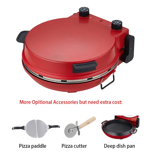 pizza maker with optional removable baking pan