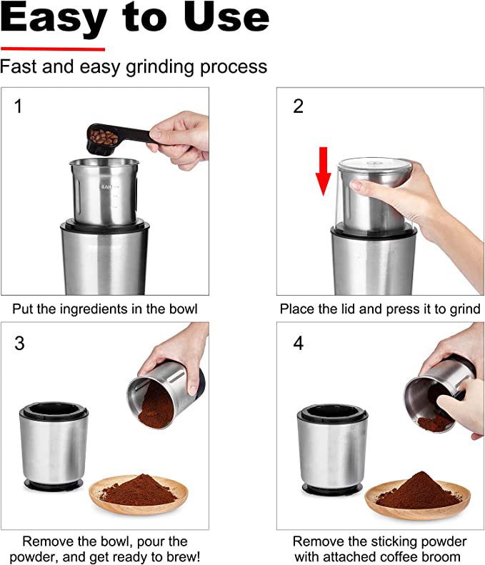 Stainless Steel Coffee Grinder
