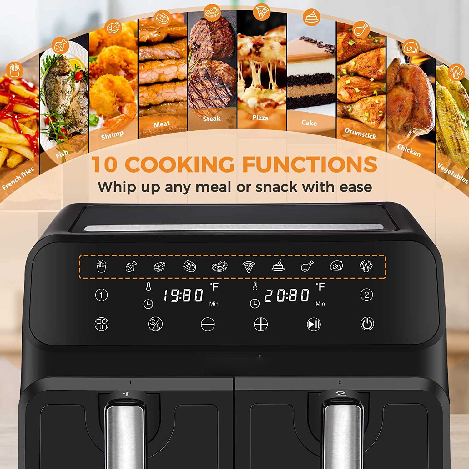 air fryers dual basket