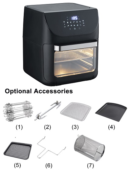 2023 best air fryer toaste oven 8-in-1 Functionality for kitchen use
