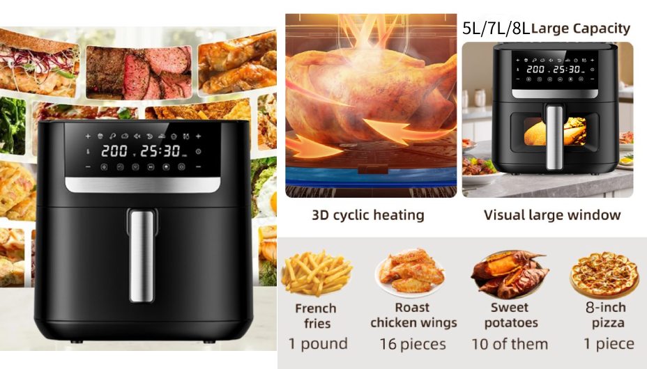 5l air fryer,7l air fryer,8l air fryer