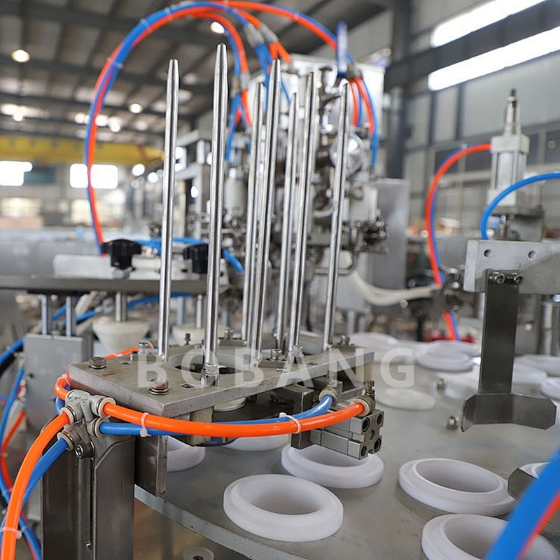 RBG-2P16 dual rotary iceceam machine ice cream cup and cone filling machine ice cream molds filling machine