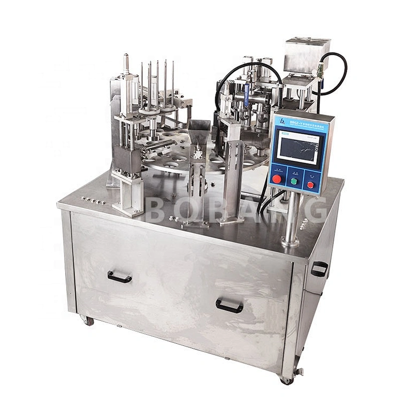 RBG-2P16 dual rotary iceceam machine ice cream cup and cone filling machine ice cream molds filling machine
