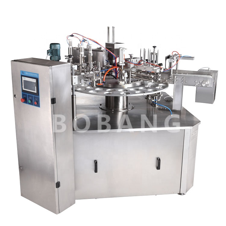 G20 ice cream filling machine automatic rotatory ice cream cup filling and sealer machines filling ice cream machinery