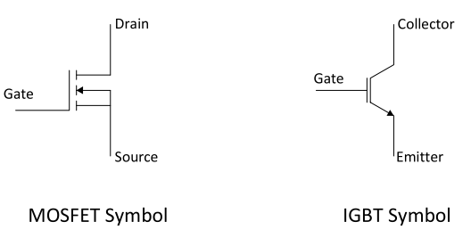 mosfet ibgt symbols