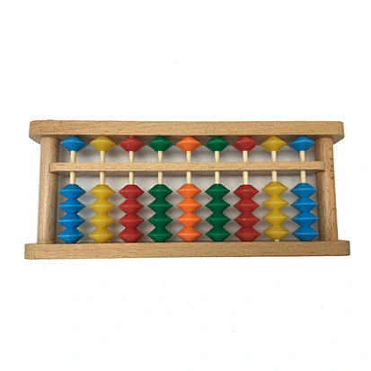 DIY wooden rainbow 9 rop abacus