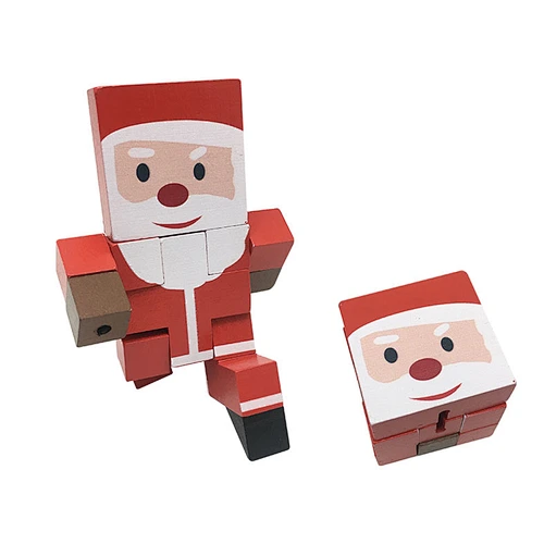 wooden santa puzzle