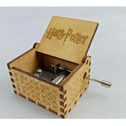 Wooden Hand Engraved Hedwing's Theme Toys Gift for kids Music Box CBL3701