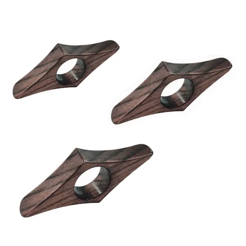 wooden walnut thumb bookmarks