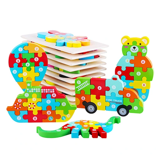wooden animal jigsaw