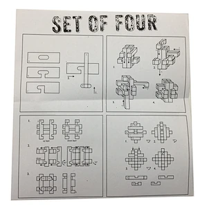 3d wooden brain teaser puzzle