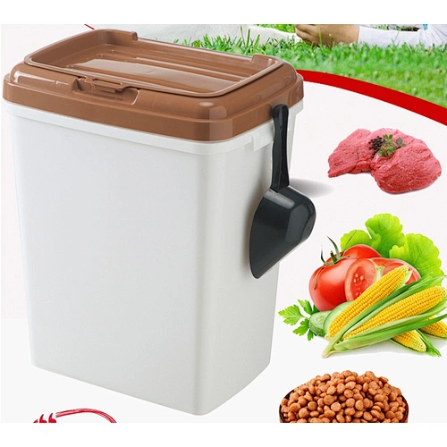 Clamshell seal moisture-proof pet food storage bucket pet storage bin CBL1512