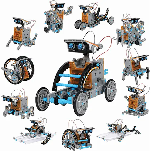 Robtics Kit DIY Science Educational Learning Solar Power Building Toys for Kids STEM 12 in 1 Solar Robot Creation Kit