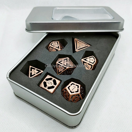 Hollow Metal D&D Dice Set